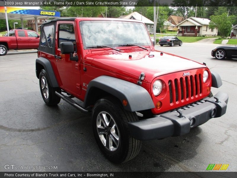 Flame Red / Dark Slate Gray/Medium Slate Gray 2009 Jeep Wrangler X 4x4