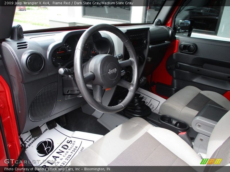 Flame Red / Dark Slate Gray/Medium Slate Gray 2009 Jeep Wrangler X 4x4