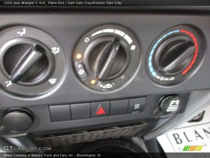 Flame Red / Dark Slate Gray/Medium Slate Gray 2009 Jeep Wrangler X 4x4