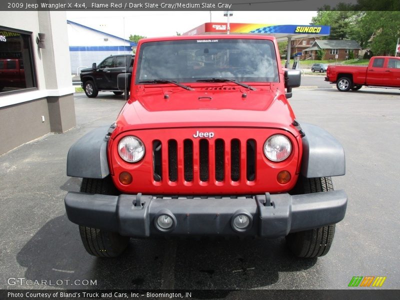 Flame Red / Dark Slate Gray/Medium Slate Gray 2009 Jeep Wrangler X 4x4