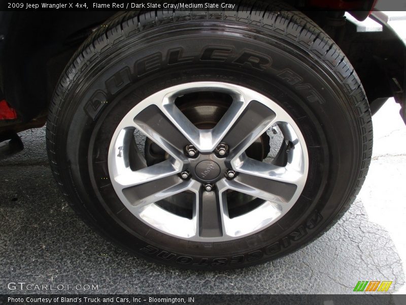 Flame Red / Dark Slate Gray/Medium Slate Gray 2009 Jeep Wrangler X 4x4