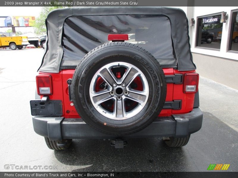 Flame Red / Dark Slate Gray/Medium Slate Gray 2009 Jeep Wrangler X 4x4