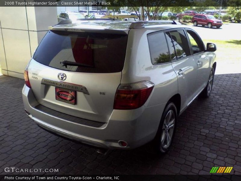 Classic Silver Metallic / Black 2008 Toyota Highlander Sport