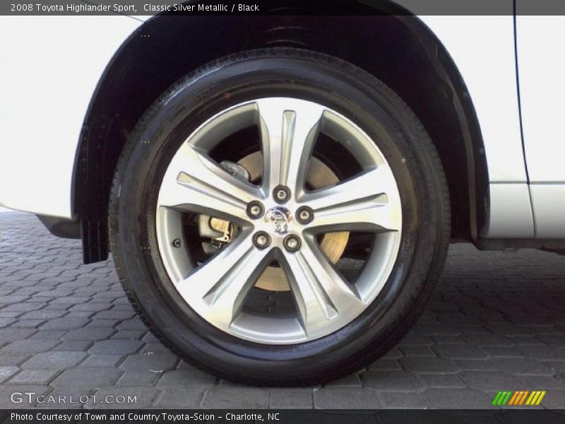 Classic Silver Metallic / Black 2008 Toyota Highlander Sport