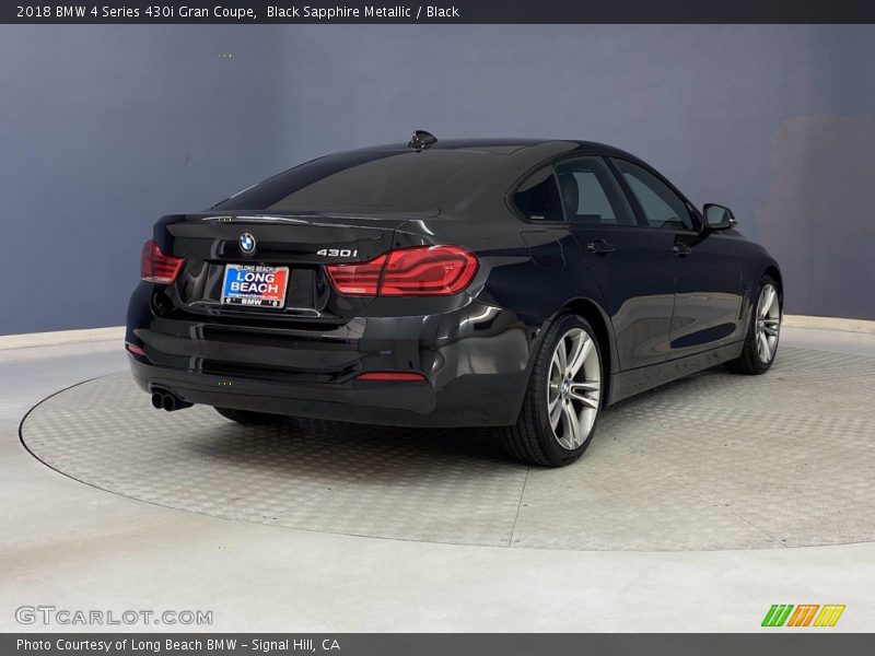 Black Sapphire Metallic / Black 2018 BMW 4 Series 430i Gran Coupe