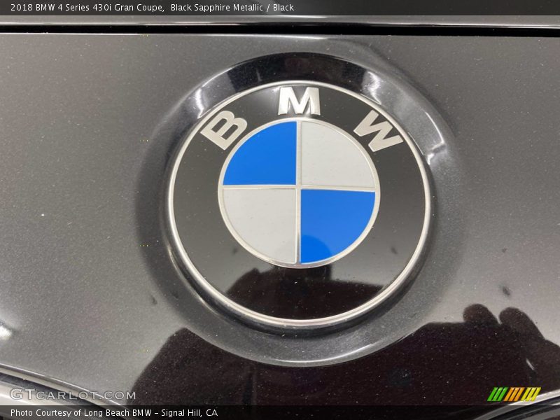 Black Sapphire Metallic / Black 2018 BMW 4 Series 430i Gran Coupe