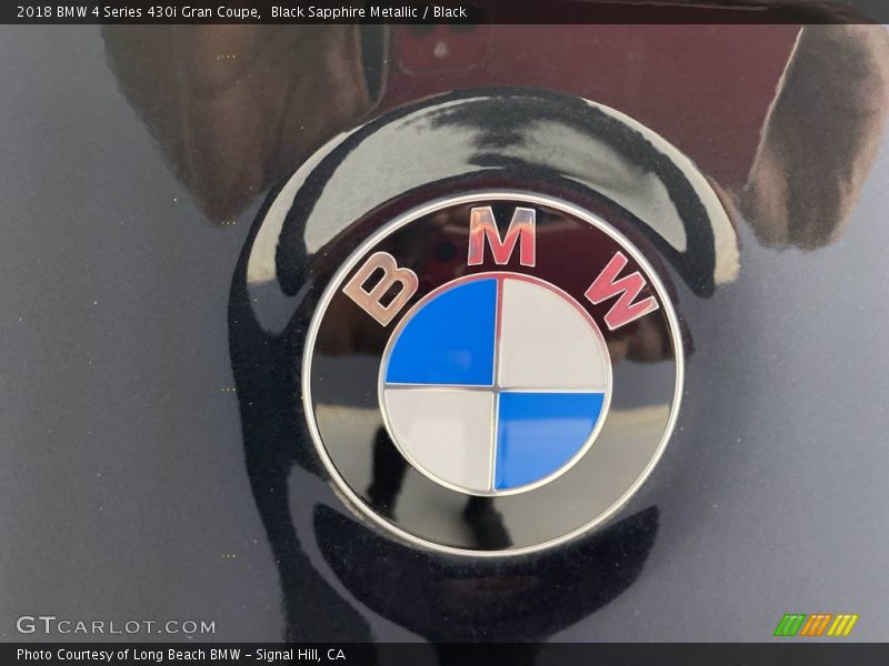 Black Sapphire Metallic / Black 2018 BMW 4 Series 430i Gran Coupe