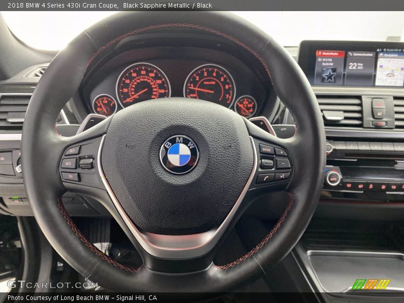 Black Sapphire Metallic / Black 2018 BMW 4 Series 430i Gran Coupe