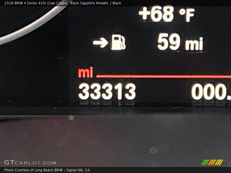 Black Sapphire Metallic / Black 2018 BMW 4 Series 430i Gran Coupe