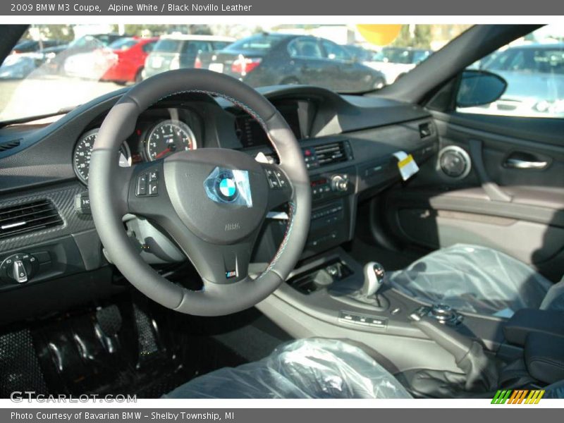 Alpine White / Black Novillo Leather 2009 BMW M3 Coupe