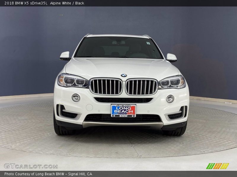 Alpine White / Black 2018 BMW X5 sDrive35i