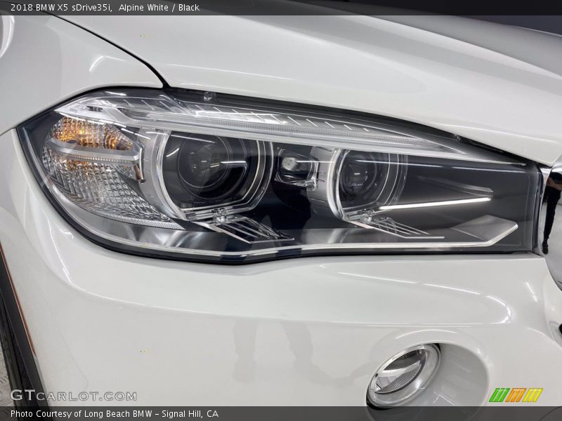 Alpine White / Black 2018 BMW X5 sDrive35i