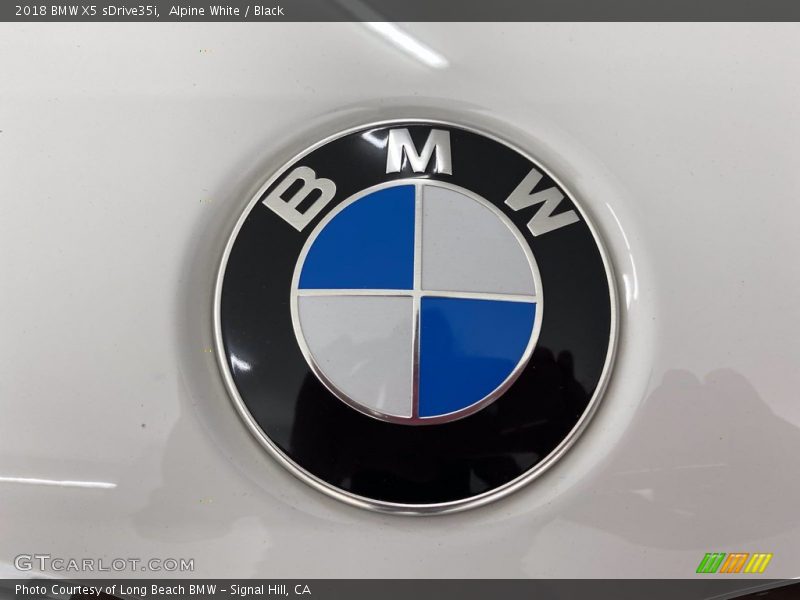 Alpine White / Black 2018 BMW X5 sDrive35i