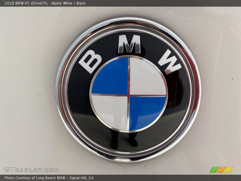 Alpine White / Black 2018 BMW X5 sDrive35i