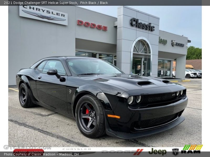 Pitch Black / Black 2021 Dodge Challenger SRT Hellcat Super Stock
