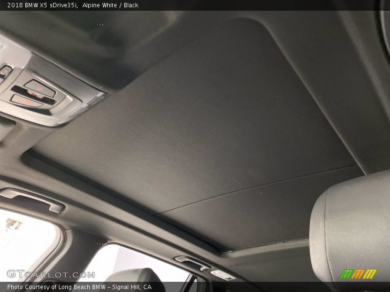 Alpine White / Black 2018 BMW X5 sDrive35i