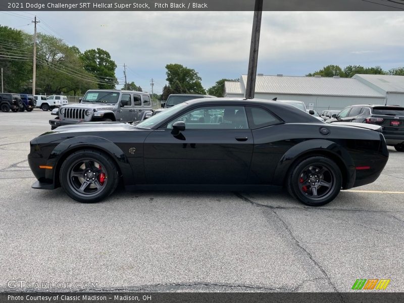  2021 Challenger SRT Hellcat Super Stock Pitch Black
