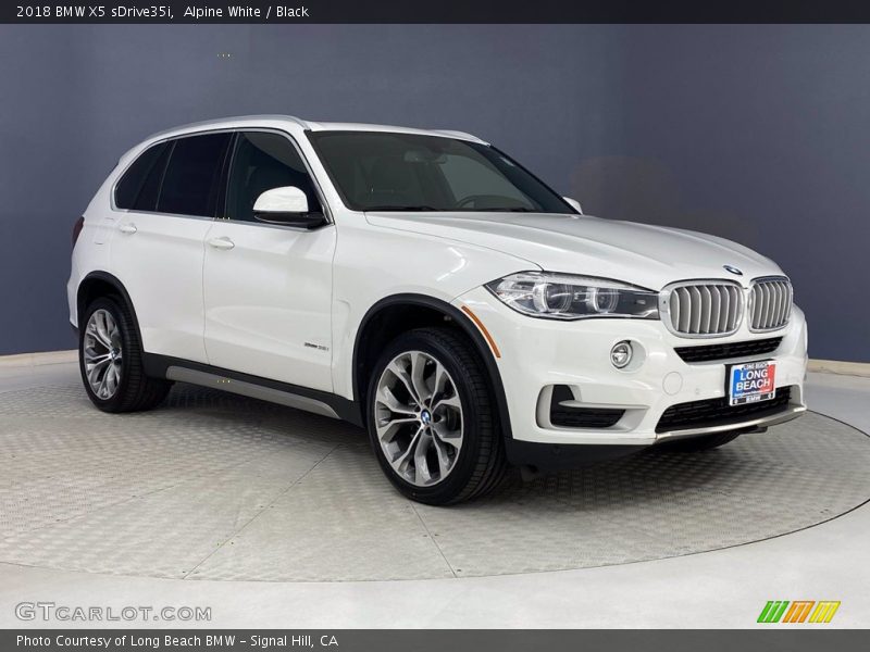 Alpine White / Black 2018 BMW X5 sDrive35i