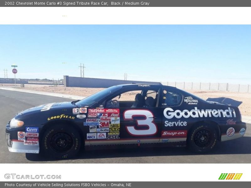  2002 Monte Carlo #3 Signed Tribute Race Car Black