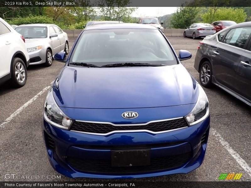 Deep Sea Blue / Black 2019 Kia Rio S