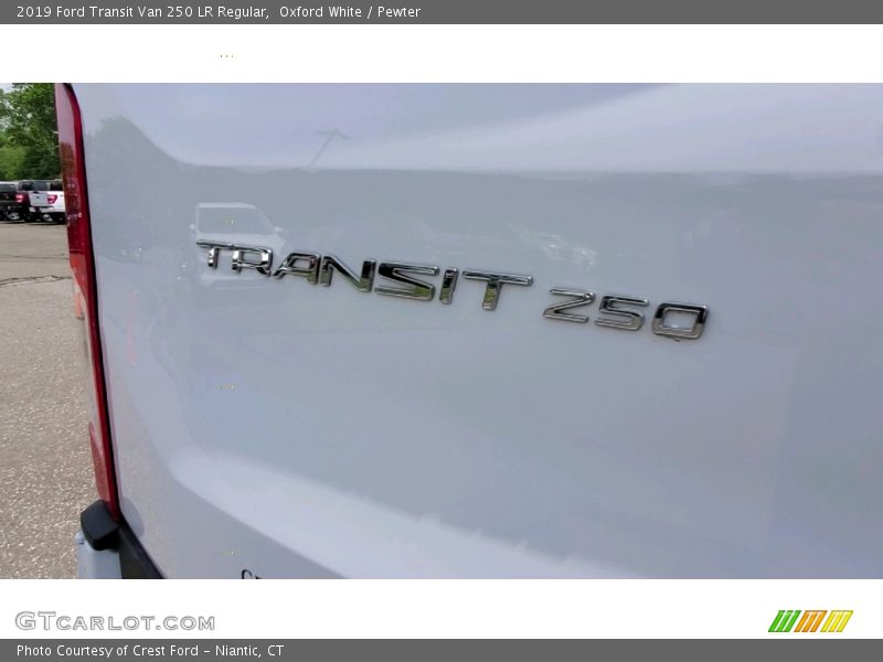 Oxford White / Pewter 2019 Ford Transit Van 250 LR Regular