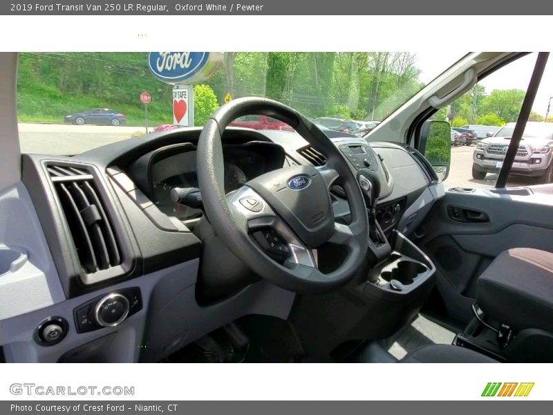 Oxford White / Pewter 2019 Ford Transit Van 250 LR Regular
