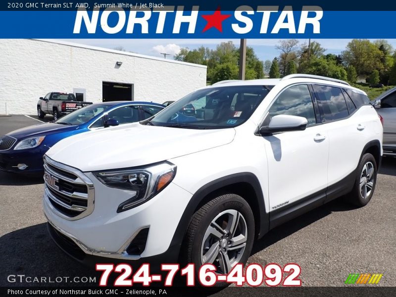 Summit White / Jet Black 2020 GMC Terrain SLT AWD