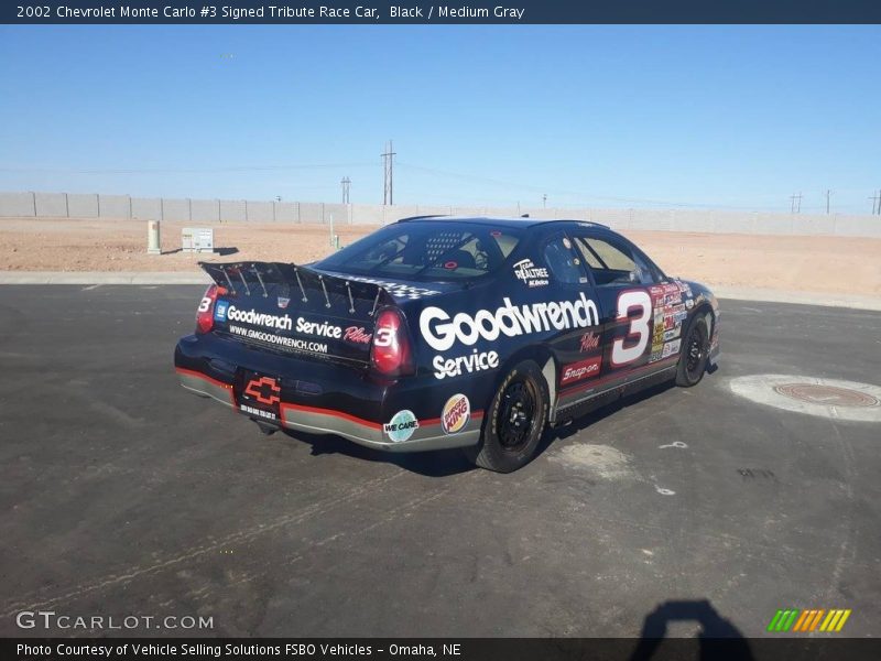  2002 Monte Carlo #3 Signed Tribute Race Car Black
