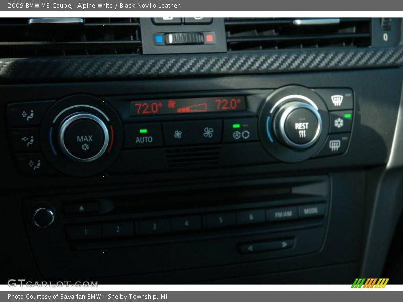 Alpine White / Black Novillo Leather 2009 BMW M3 Coupe