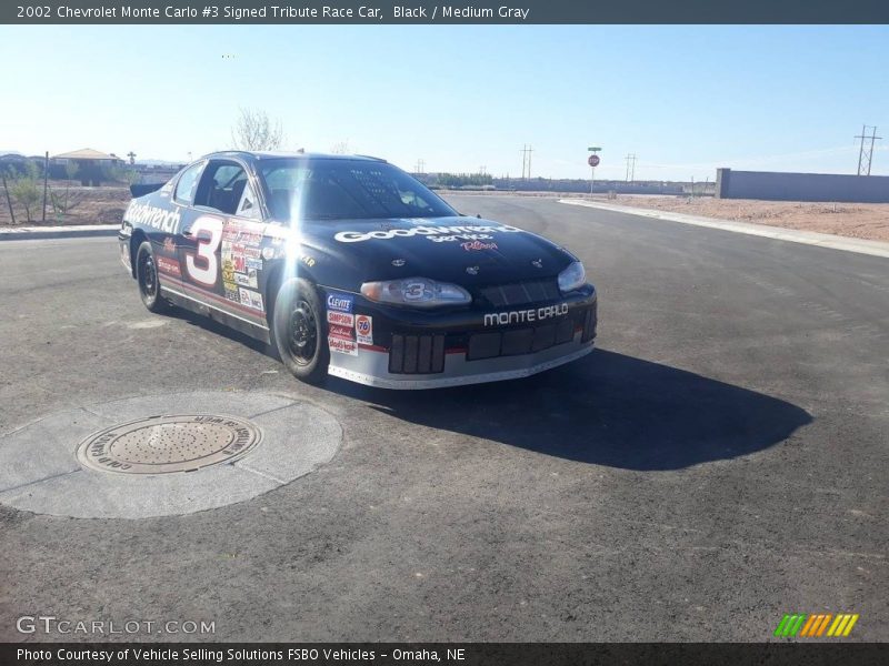 Black / Medium Gray 2002 Chevrolet Monte Carlo #3 Signed Tribute Race Car