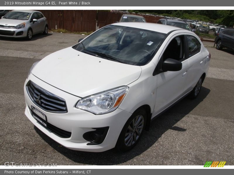 Pearl White / Black 2019 Mitsubishi Mirage G4 ES