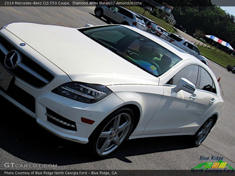 Diamond White Metallic / Almond/Mocha 2014 Mercedes-Benz CLS 550 Coupe