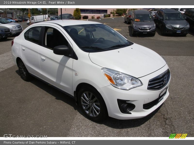 Pearl White / Black 2019 Mitsubishi Mirage G4 ES