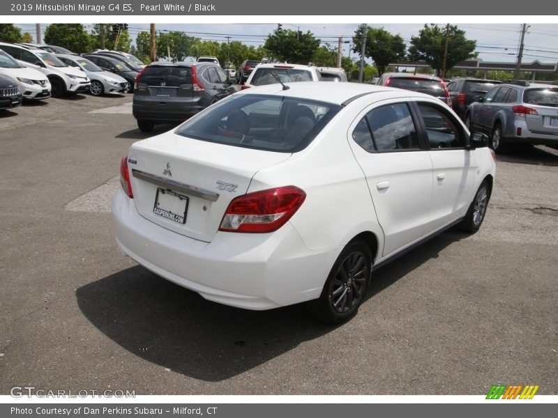 Pearl White / Black 2019 Mitsubishi Mirage G4 ES