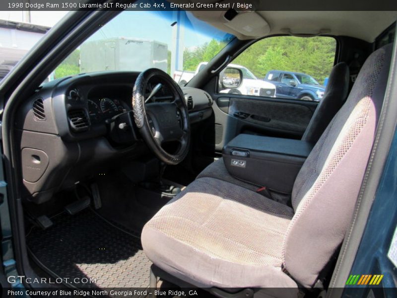 Emerald Green Pearl / Beige 1998 Dodge Ram 1500 Laramie SLT Regular Cab 4x4