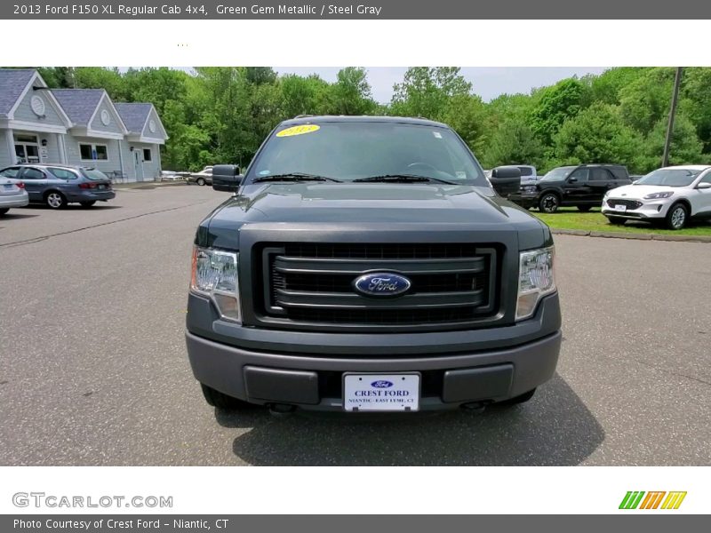 Green Gem Metallic / Steel Gray 2013 Ford F150 XL Regular Cab 4x4