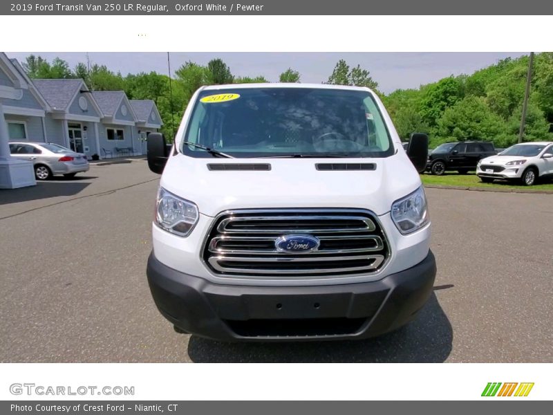 Oxford White / Pewter 2019 Ford Transit Van 250 LR Regular