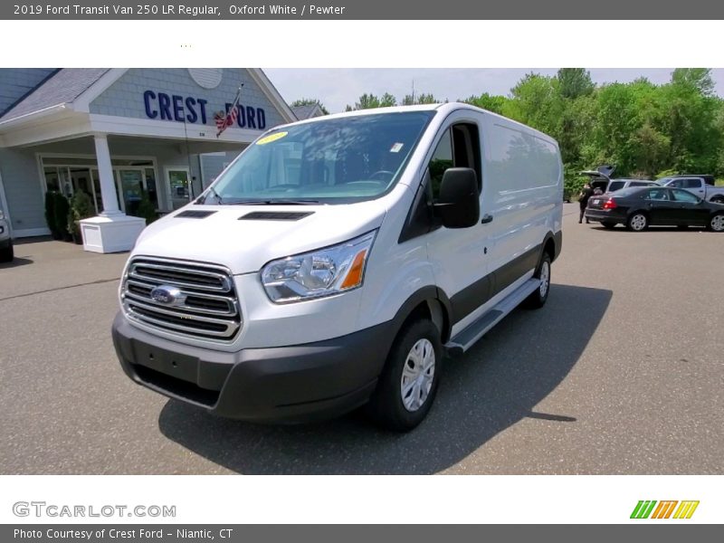 Oxford White / Pewter 2019 Ford Transit Van 250 LR Regular