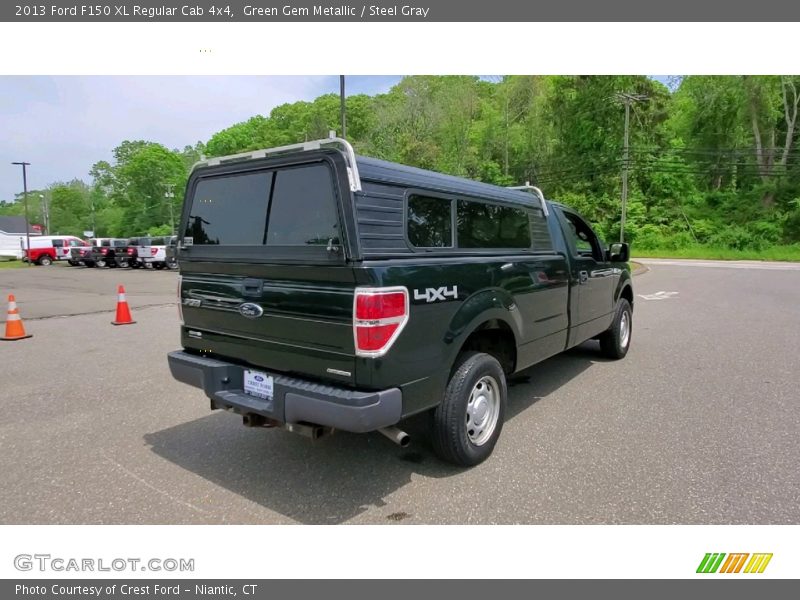 Green Gem Metallic / Steel Gray 2013 Ford F150 XL Regular Cab 4x4