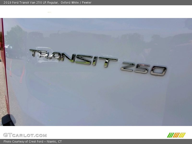 Oxford White / Pewter 2019 Ford Transit Van 250 LR Regular