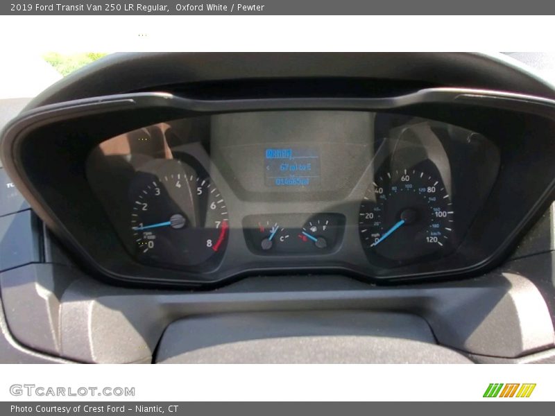 Oxford White / Pewter 2019 Ford Transit Van 250 LR Regular