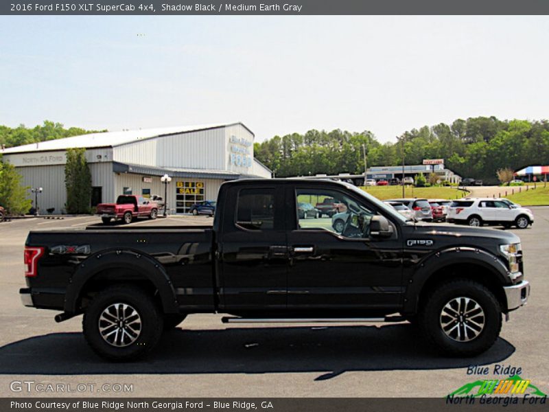 Shadow Black / Medium Earth Gray 2016 Ford F150 XLT SuperCab 4x4