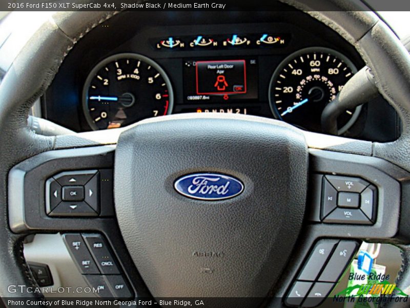 Shadow Black / Medium Earth Gray 2016 Ford F150 XLT SuperCab 4x4
