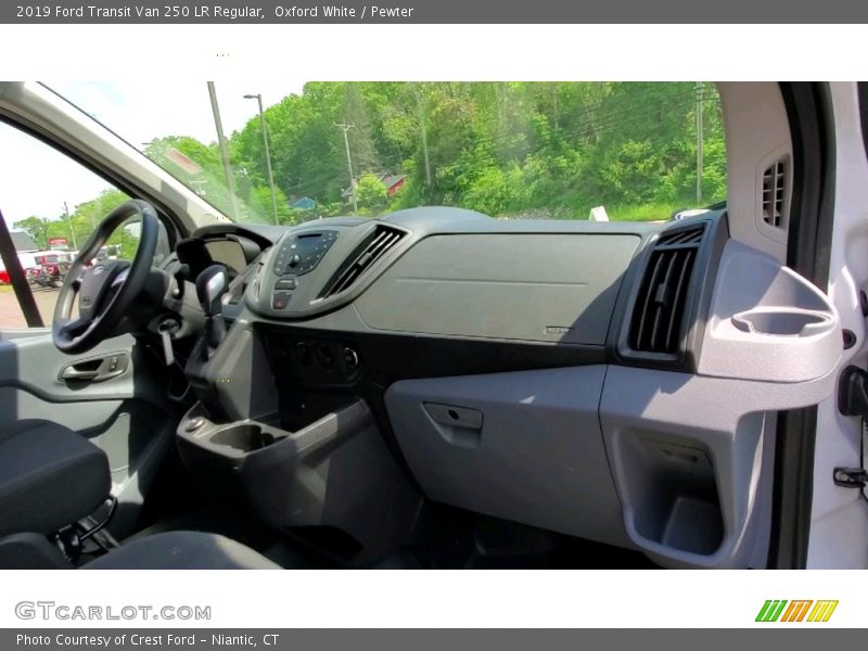 Oxford White / Pewter 2019 Ford Transit Van 250 LR Regular