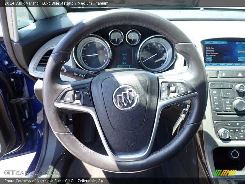 Luxo Blue Metallic / Medium Titanium 2014 Buick Verano