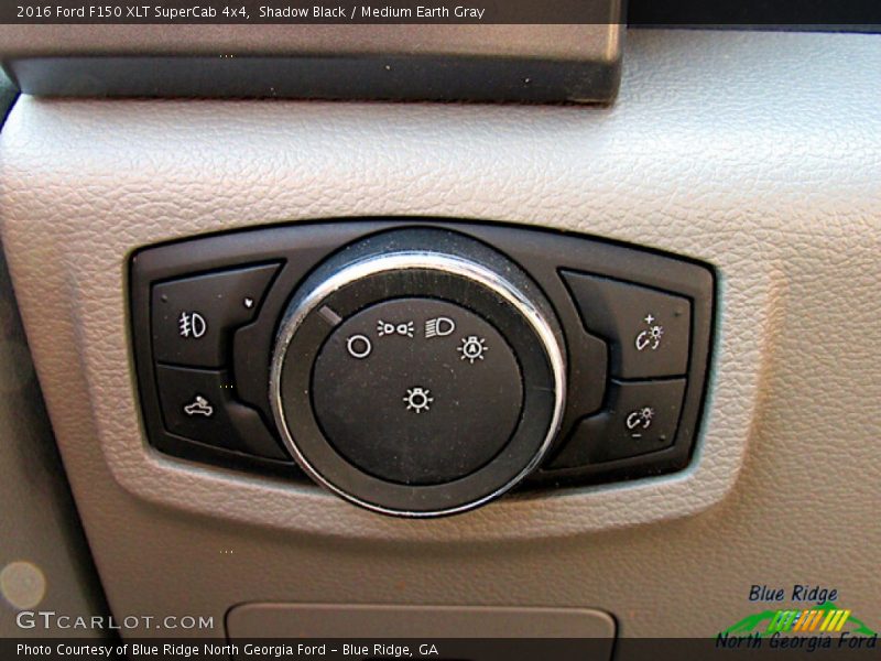 Shadow Black / Medium Earth Gray 2016 Ford F150 XLT SuperCab 4x4