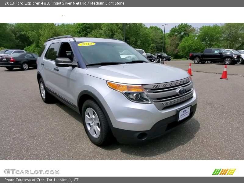 Ingot Silver Metallic / Medium Light Stone 2013 Ford Explorer 4WD