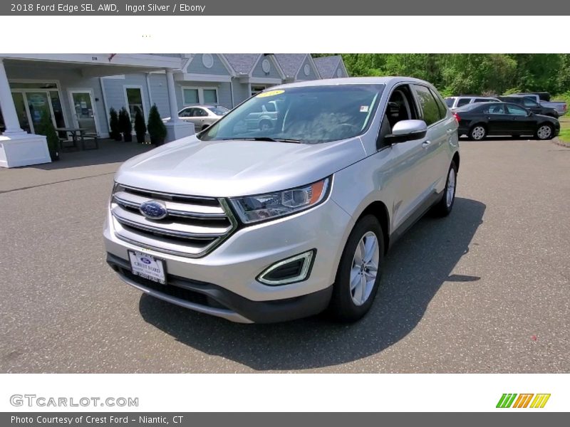 Ingot Silver / Ebony 2018 Ford Edge SEL AWD