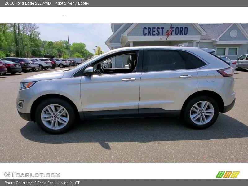 Ingot Silver / Ebony 2018 Ford Edge SEL AWD