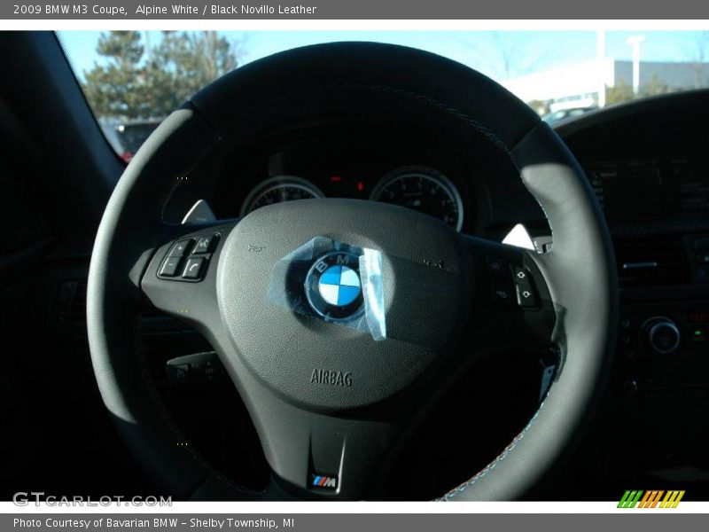 Alpine White / Black Novillo Leather 2009 BMW M3 Coupe